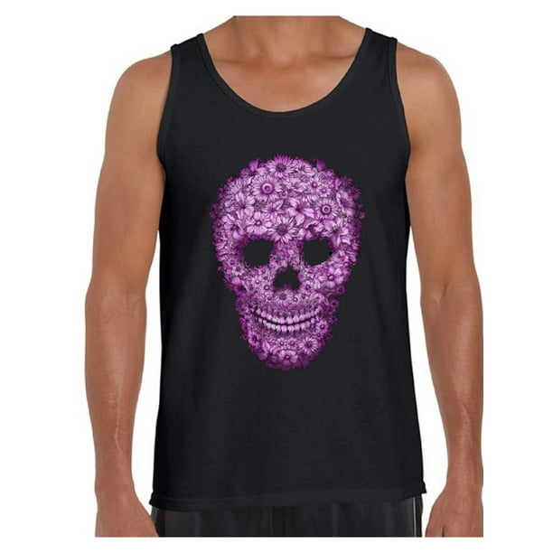 shop4ever Day of The Dead Cat Mens Tank Top Dia de Los Muertos Tank Tops shop4ever Day of The Dead Cat Mens Tank Top Dia de Los Muertos Tank Tops